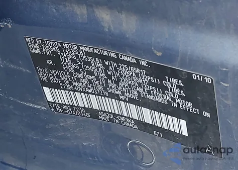 2010 Toyota Rav4 из США, поврежденный, VIN 2T3BF4DVXAW037218